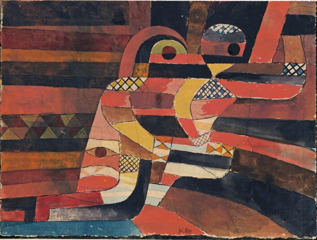 Lovers 1920 by Paul Klee as reproduced in The Art of the Erotic